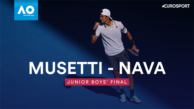 Highlights: Musetti beats Emilio Nava in tight boys' final Highlights: Musetti beats Emilio Nava in tight boys' final
