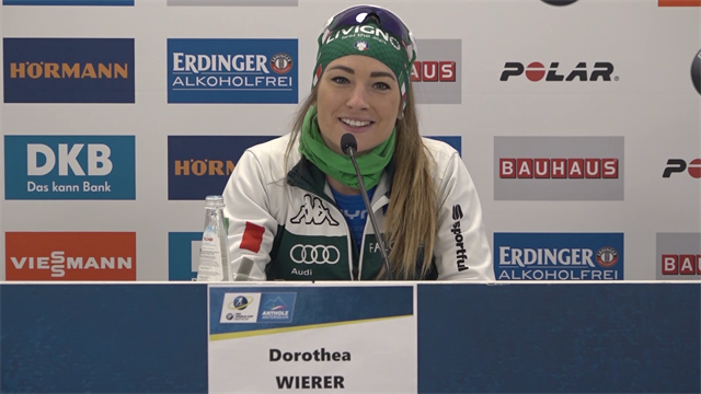 Wierer: "Che meraviglia vincere in casa la mia prima pursuit, giornata da incorniciare" Wierer: "Che meraviglia vincere in casa la mia prima pursuit, giornata da incorniciare"
