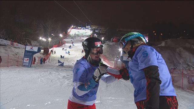Zogg beats Schoeffmann in parallel snowboard slalom final in Moscow Zogg beats Schoeffmann in parallel snowboard slalom final in Moscow