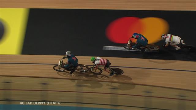 Six Day Berlin: Reinhardt wins 40-lap derny heat Six Day Berlin: Reinhardt wins 40-lap derny heat