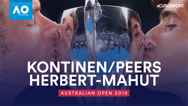 Highlights: Herbert and Mahut beat Kontinen and Peers to take doubles crown Highlights: Herbert and Mahut beat Kontinen and Peers to take doubles crown