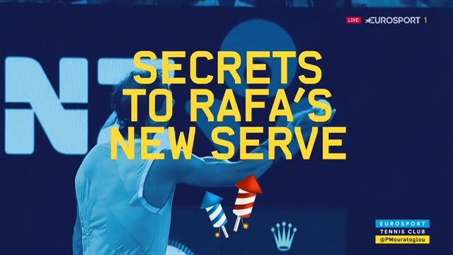Les 3 secrets du nouveau geste de Nadal au service Les 3 secrets du nouveau geste de Nadal au service
