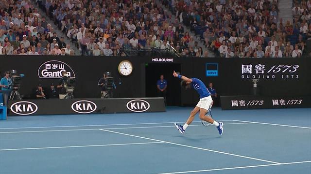 Djokovic gives thumbs up after 'outstanding' Nadal drop shot Djokovic gives thumbs up after 'outstanding' Nadal drop shot