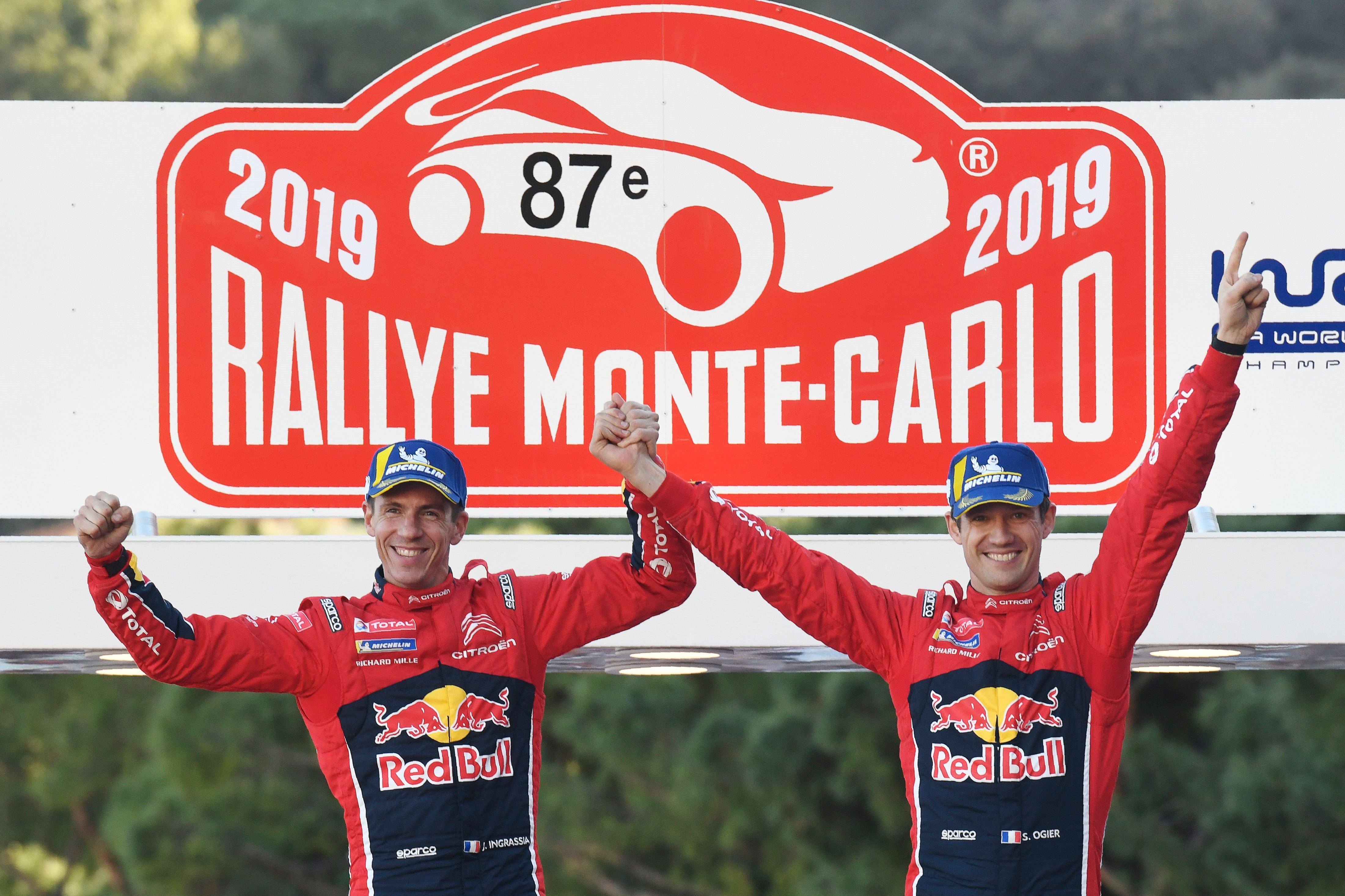 Sebastien Ogier et Julien Ingrassia (Citroën WRT) au Rallye Monte-Carlo 2019