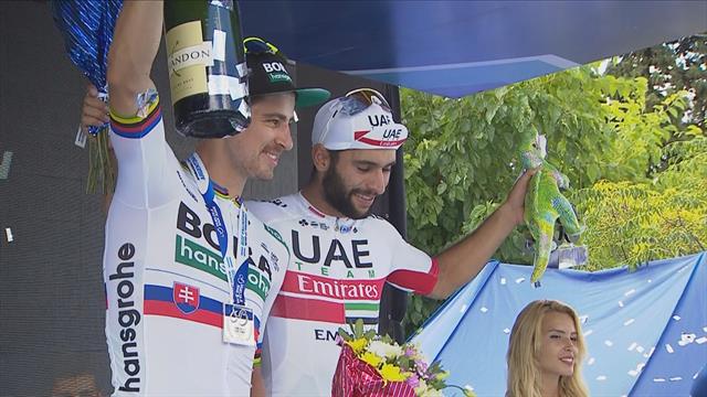 Gaviria celebrates Stage 4 victory Gaviria celebrates Stage 4 victory