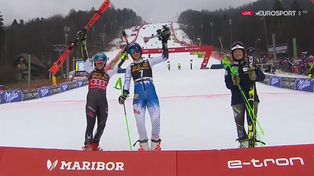 Maribor | Vlhova en Shiffrin delen winst reuzenslalom Maribor | Vlhova en Shiffrin delen winst reuzenslalom