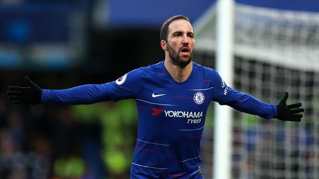Premier League, Chelsea-Huddersfield: Higuaín se estrena con un doblete (5-0)