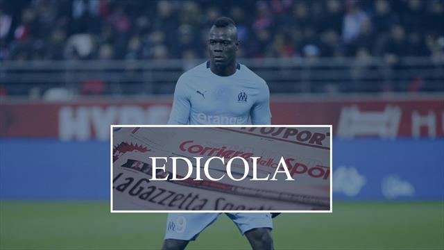 Edicola: Di Francesco in bilico ma potrebbe salvarsi, Balotelli sogna di chiudere al Brescia