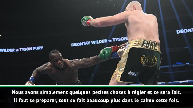 Wilder : "Cette fois, Fury ne se relèvera pas..." Wilder : "Cette fois, Fury ne se relèvera pas..."