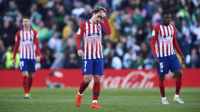 Atletico title bid suffers with defeat at Betis in Morata debut