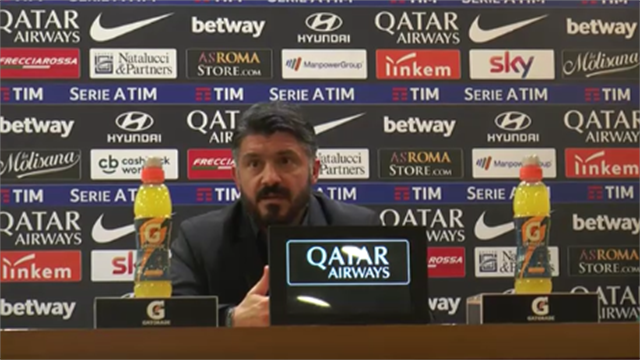 Gattuso si indispettisce al commento di Salvini su Calhanoglu: "Altra domanda, prego" Gattuso si indispettisce al commento di Salvini su Calhanoglu: "Altra domanda, prego"