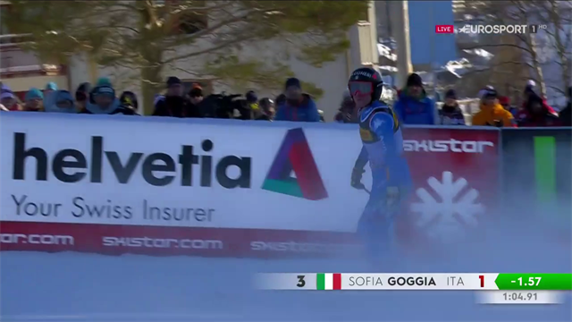Sofia Goggia è argento mondiale nel SuperG, a 2 centesimi dall'oro Sofia Goggia è argento mondiale nel SuperG, a 2 centesimi dall'oro