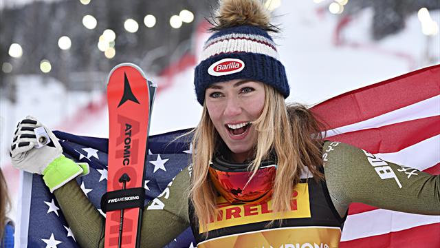 Alpine Skiën | Shiffrin verovert goud; Vonn gaat onderuit in laatste Super G Alpine Skiën | Shiffrin verovert goud; Vonn gaat onderuit in laatste Super G