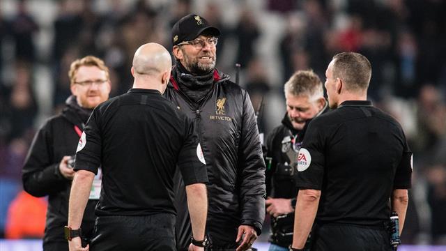 Klopp charged by FA over referee comments in West Ham draw