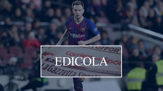 Edicola Inter scatta l'operazione Rakitic. Il Milan accelera per Saint-Maximin