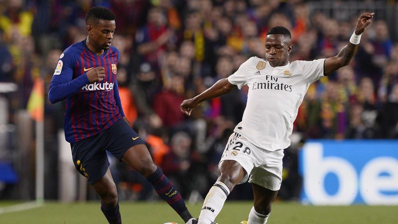 Semedo y Vinícius Jr., Barcelona-Real Madrid, ida de las semifinales de la Copa del Rey