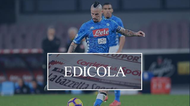 Edicola: Hamsik-Cina, non è ancora finita; James strizza l'occhio alla Juventus