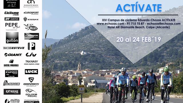 Eduardo Chozas organiza en Calpe (Alicante) la XIV edición del ‘Campus de ciclismo Actívate’