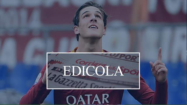 Edicola: Juventus, pronti 40 milioni per strappare Zaniolo alla Roma. Rakitic vuole l'Inter