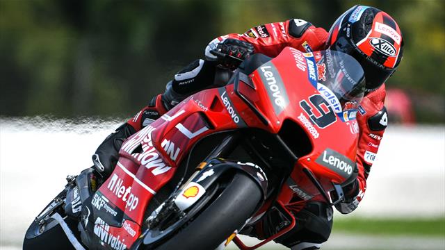 Petrucci d'un souffle devant Marquez