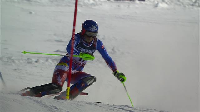 Vlhova piles pressure on Holdener with brilliant Slalom run Vlhova piles pressure on Holdener with brilliant Slalom run