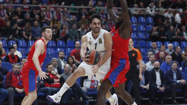 Euroliga, CSKA-Real Madrid: Derrota por los pelos y adiós a la segunda plaza (82-78)