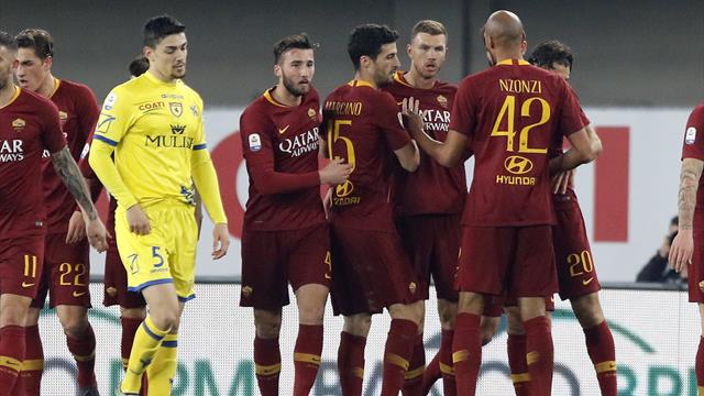Roma, scatto Champions: Chievo battuto 3-0 e Lazio agganciata al quarto posto