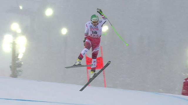Otmar Striedinger suffers horror finish on world downhill run Otmar Striedinger suffers horror finish on world downhill run