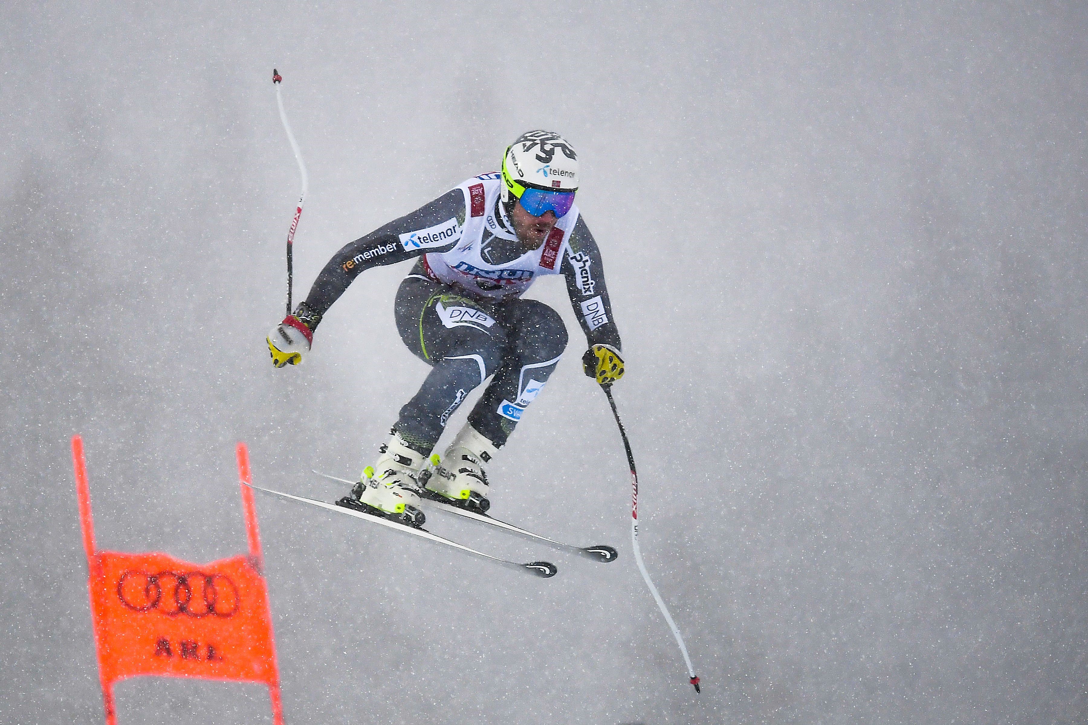 Kjetil Jansrud lors de la descente des Mondiaux 2019