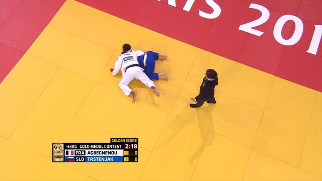 Agbegnenou beats arch rival Trstenjak in -63g Final Agbegnenou beats arch rival Trstenjak in -63g Final