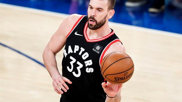 La conexión Marc Gasol-Ibaka se estrena con victoria y ya ilusiona en Toronto