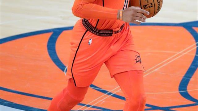 112-117. Noche histórica y triunfal para Westbrook, George y Thunder