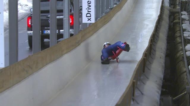 'Remarkable!' - GB's Desmond somehow recovers from nasty luge fall 'Remarkable!' - GB's Desmond somehow recovers from nasty luge fall