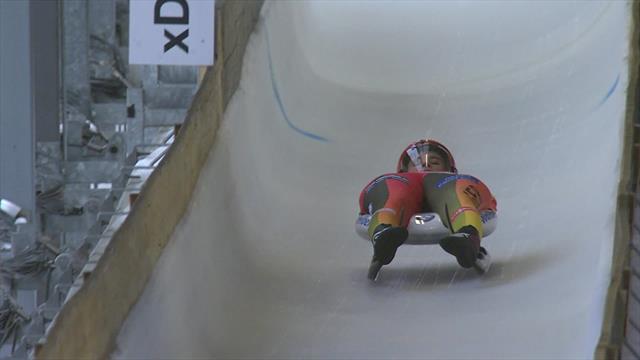 Geisenberger's winning run for European gold in Oberhof Geisenberger's winning run for European gold in Oberhof