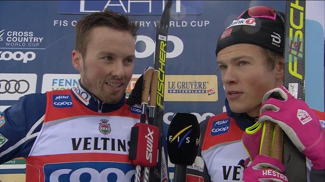 Iversen and Klaebo delighted to win after previous struggles Iversen and Klaebo delighted to win after previous struggles