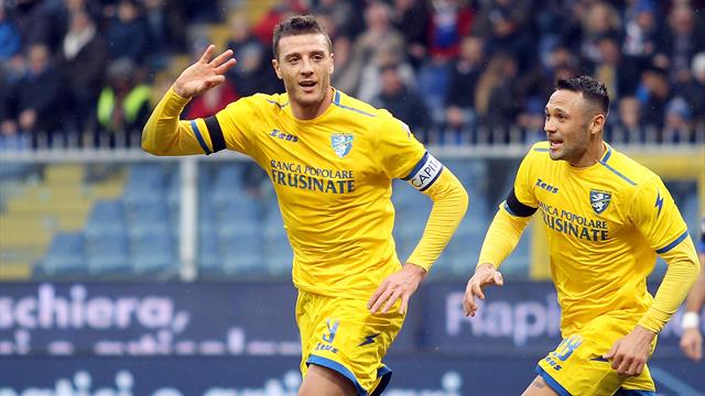 Le pagelle di Sampdoria-Frosinone 0-1: grande prova di Ciofani e Chibsah, Quagliarella a secco