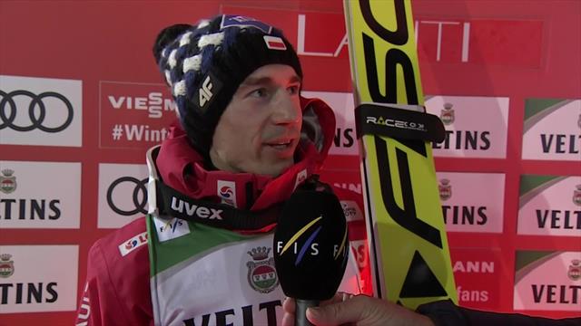 Stoch delighted with victory after earlier troubles Stoch delighted with victory after earlier troubles