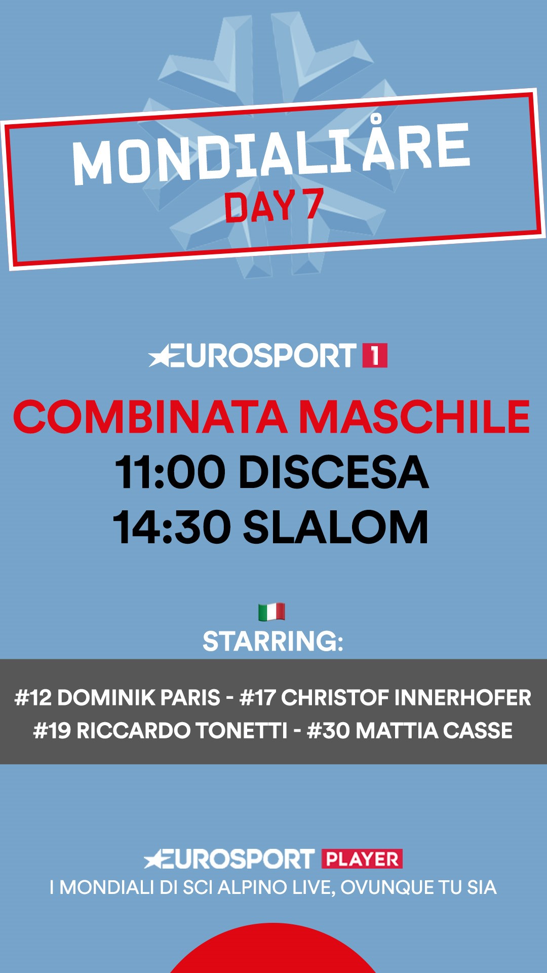 Mondiali di Are, programma Day 7