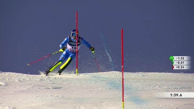 Même en étant leader, c'était mission impossible pour Paris : sa manche de slalom en vidéo Même en étant leader, c'était mission impossible pour Paris : sa manche de slalom en vidéo