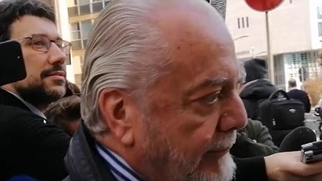 De Laurentiis: "Per lo Scudetto le speranze non muoiono mai. Europa League? Fiducioso" De Laurentiis: "Per lo Scudetto le speranze non muoiono mai. Europa League? Fiducioso"
