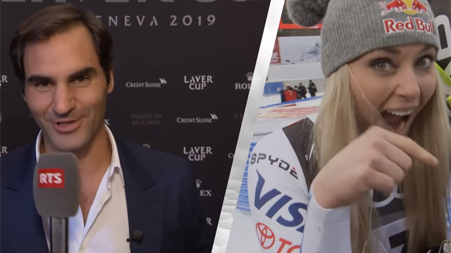 Roger Federer e il video-messaggio per Lindsey Vonn: "Ti ho seguita, puoi essere orgogliosa"