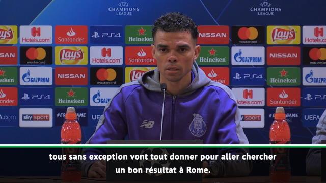 8es - Pepe : ''Tout donner pour ramener un bon résultat de Rome'' 8es - Pepe : ''Tout donner pour ramener un bon résultat de Rome''