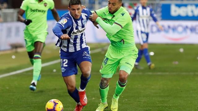 El Levante pierde el olfato goleador en 2019