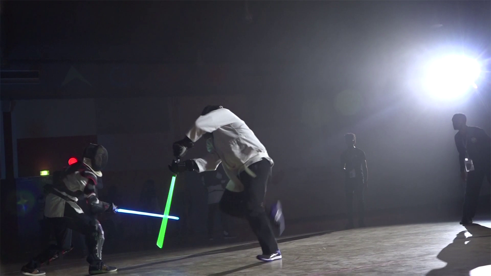 Fencing video Lightsaber tournament organised by French Fencing
