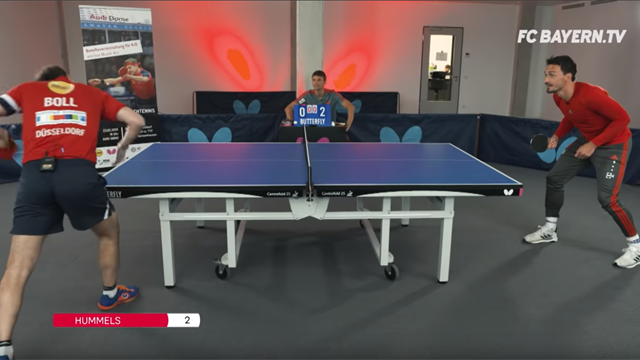 "ThoMats-Challenge": Tischtennis-Battle mit Boll