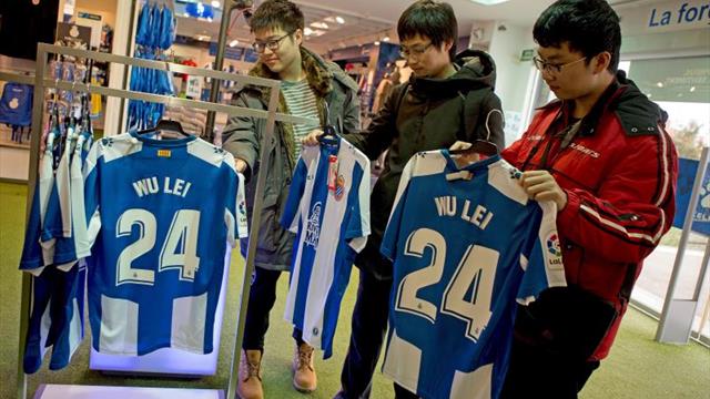 Wu Lei ya es el jugador del Espanyol que más camisetas vende