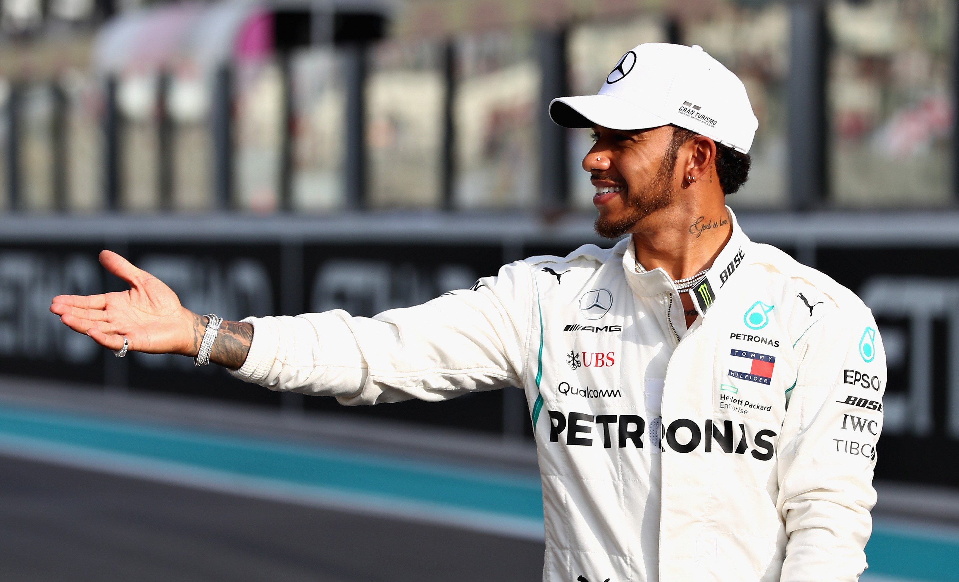 Lewis Hamilton of Great Britain and Mercedes GP