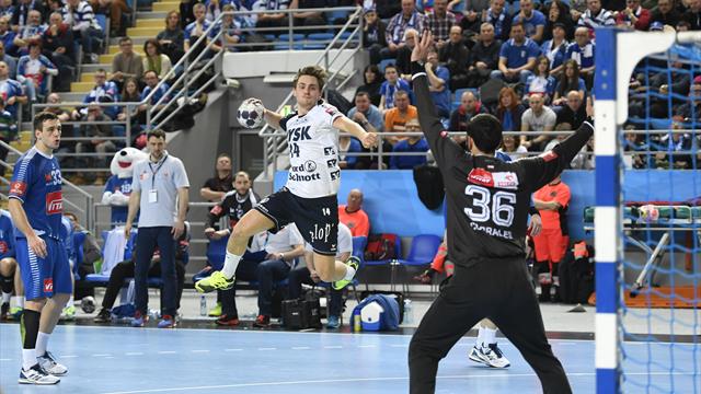 Champions League: Wanne mit Last-Minute-Treffer - Flensburg im Achtelfinale