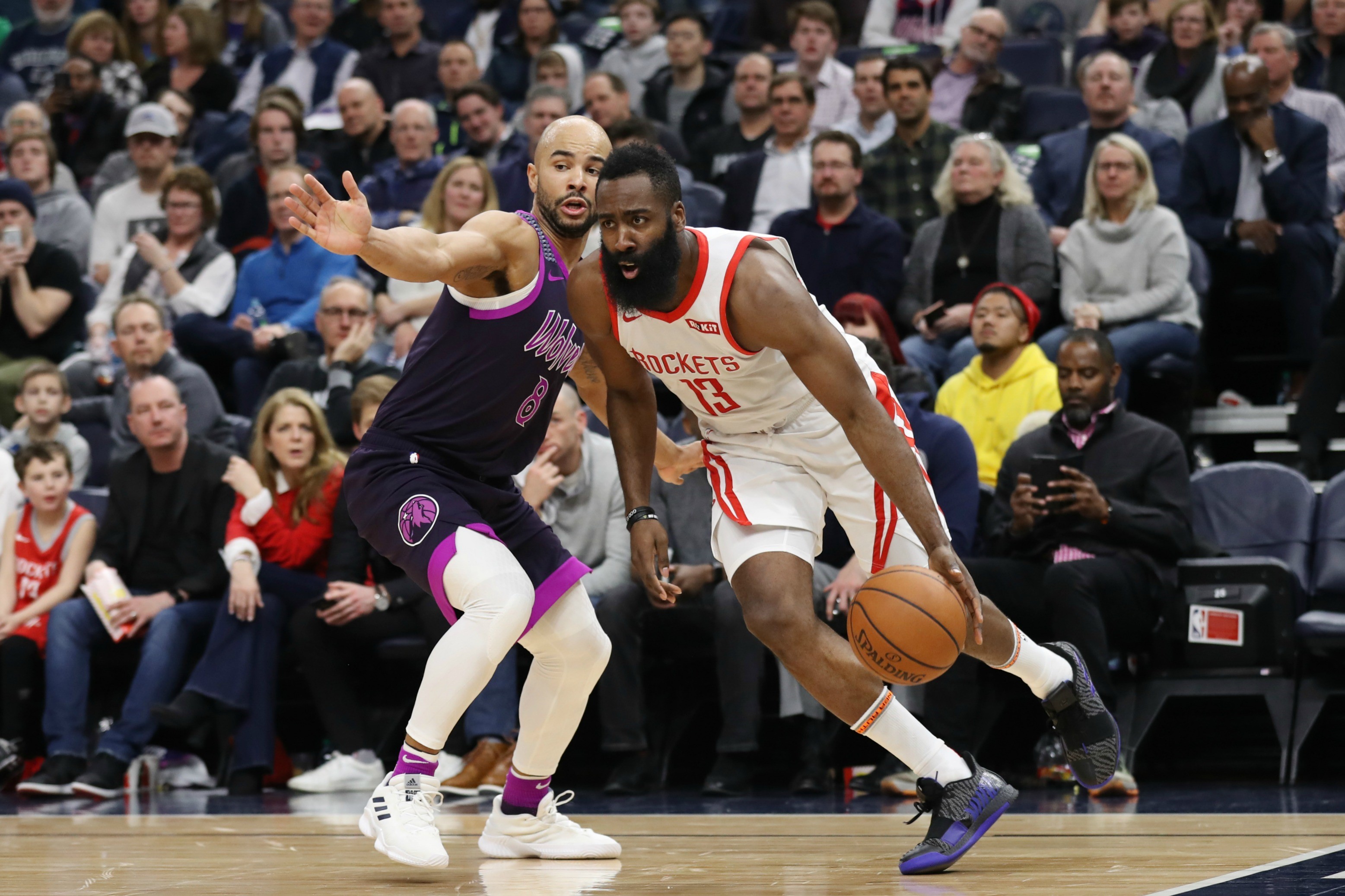 James Harden lors de Houston - Minnesota en NBA le 13 février 2019