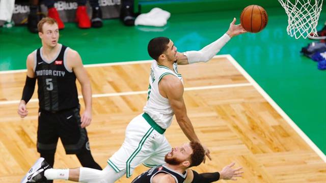 118-110. Tatum y los Celtics detienen la marcha triunfal de los Pistons
